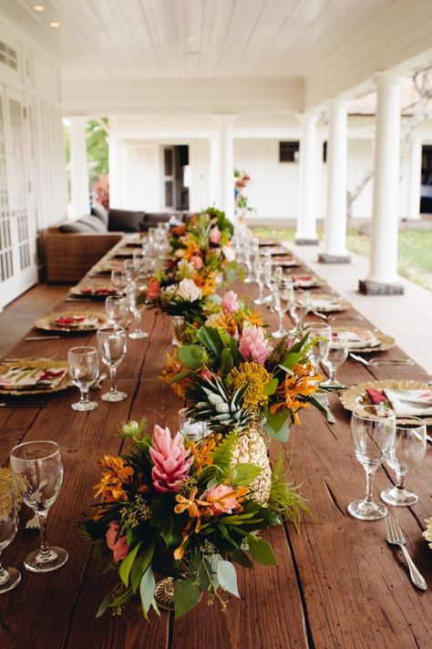 Dillingham Ranch Wedding, Dillingham Ranch, Tropical House Decor, Tiki Wedding, Rustic Island, Tropical Furniture, Tropical Centerpieces, Luau Decorations, Tropical Interior Design