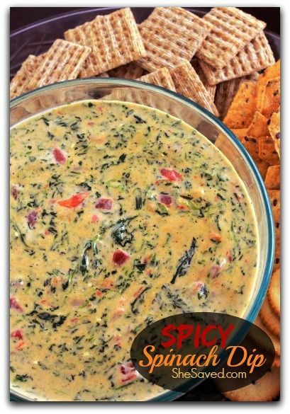 This Spicy Spinach Dip recipe is so easy to make and a perfect, unique game-day dish to kick the party up a notch. . Spicy Spinach Dip, Spicy Spinach, Rotel Dip, Spinach Dip Recipe, Tailgate Food, Spinach Dip, Finger Food Appetizers, Football Food, Yummy Dips