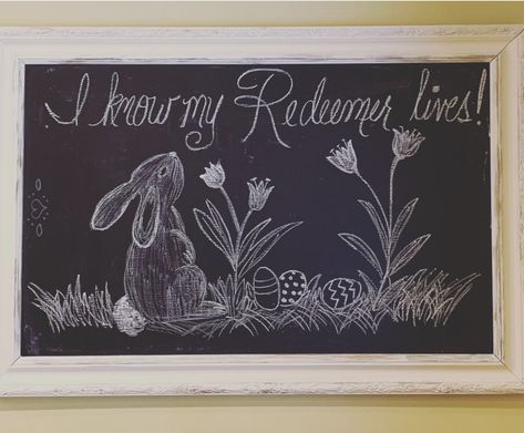 Easter Chalkboard Art Jesus, Bunny Chalkboard Art, Bunny Chalk Art, Chalkboard Easter Art, March Chalkboard Art, Happy Easter Chalkboard Art, Easter Chalk Art, Easter Chalkboard Ideas, Easter Chalkboard Art