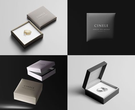 Jewelry Box Mockup on Behance Jewelry Box Packaging, Jewelry Packaging Design, Free Packaging Mockup, Jewelry Store Design, Square Jewelry, Diamond Jewelry Store, Magnetic Jewelry, Jewelry Website, Box Mockup