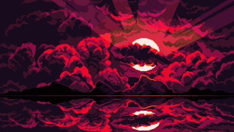 #Artistic Pixel Art #1080P #wallpaper #hdwallpaper #desktop Pixel Art Gif, Pixel Art Wallpaper, Dark Background Wallpaper, Wallpaper Notebook, Vaporwave Wallpaper, Dark Red Wallpaper, Pixel Art Background, Laptop Wallpaper Desktop Wallpapers, Arte 8 Bits