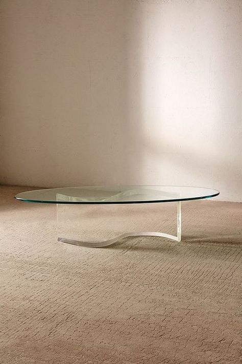 Coffee Table Urban Outfitters, Urban Outfitters Room, Lucite Coffee Table, Tall Coffee Table, Zen Office, Lucite Furniture, Lucite Table, Urban Outfitters Home, 70s Interior