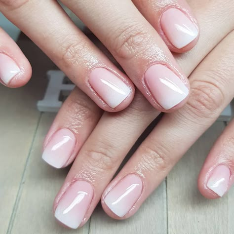 Baby boomer nails, aka French ombre or French fade nails, have been blowing up online. Diy Wedding Nails, Nails On Black Skin, Nail Paint Ideas, French Fade Nails, Fade Nails, Baby Boomer Nails, Ombre Nail Design, Almond Blue Nails, Faded Nails