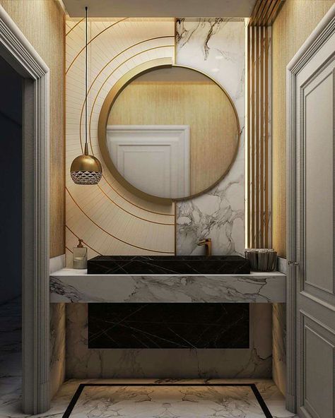 Living Room Washbasin Design, Restroom Design, Washbasin Design, House Floor Design, Washroom Design, Basin Design, Bathroom Mirror Lights, Vanity Design, Bathroom Design Decor