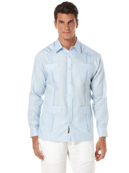 100% Linen Long Sleeve Guayabera Guayabera Wedding, 1930s Men, Summer Suits Men, Suit Guide, Guayabera Shirt, Mexican Outfit, Suits Clothing, Summer Suits, Linen Pants