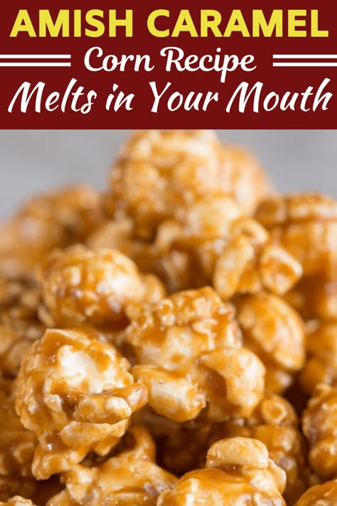 Amish Caramel, Best Caramel Popcorn, Caramel Corn Recipe, Popcorn At Home, Homemade Caramel Popcorn, Caramel Popcorn Recipe, Homemade Caramel Corn, Popcorn Recipes Easy, Caramel Corn Recipes