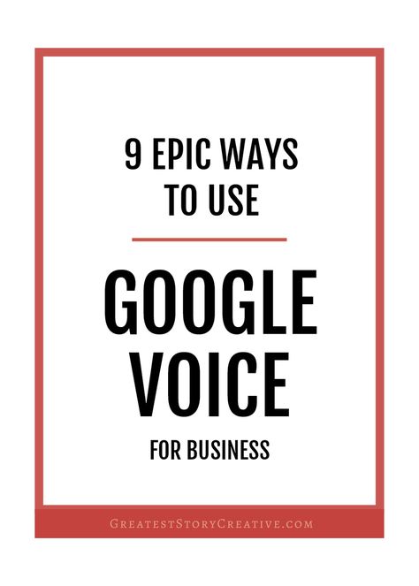 9 Ways to Use Google Voice for Your Business or Side Business | Greatest Story for Business Blog Workplace Technology, Notary Public Business, Story Creative, Cell Phone Hacks, Notary Signing Agent, Google Tools, Mobile Notary, Office Team, Google Voice