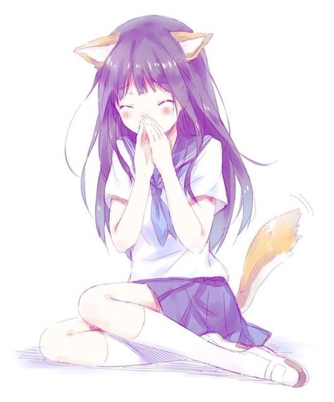 :) Hyouka Chitanda, Humour Geek, Anime Animals, Animal Ears, I Love Anime, Cat Girl, Anime Kawaii, An Anime, Vocaloid