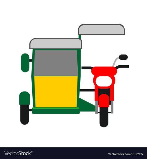 Tricycle Drawing, Tricycle Philippines, Philippines Drawing, Motorized Tricycle, Tricycle, Png Images, Philippines, Vector Images, Illustrator