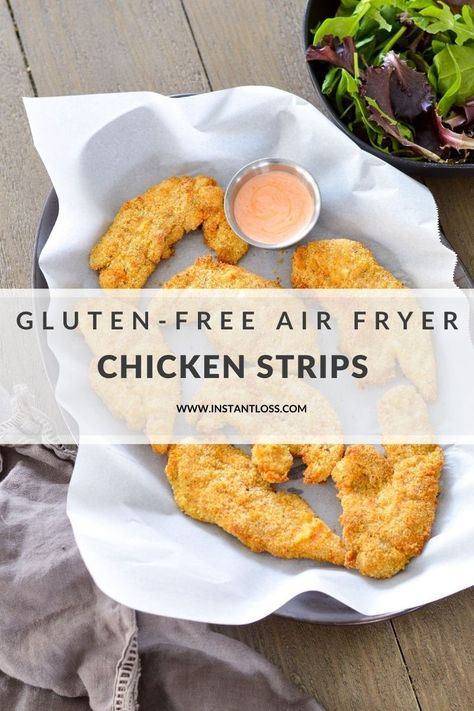 Gluten-Free Air Fryer Chicken Strips Air Fryer Chicken Strips, Instant Loss, Fast Food Diet, Chicken Fingers, Chicken Strips, Quick Weeknight Meals, Air Fryer Chicken, Eat Real Food, Most Popular Recipes