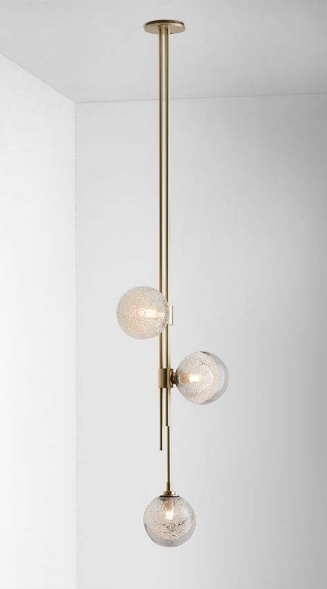 Trilogy-Pendant-Brass-Fizi - Articolo Articolo Lighting, Lampe Art Deco, Sink Lights, Brass Detail, Chandelier Table Lamp, Ceiling Light Design, Nate Berkus, Lighting Trends, Light Architecture