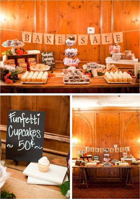 REAL WEDDING: JENNA + MATT Cinnamom Rolls, Jenna And Matt, Cake Pops Display, Cookie Room, Bake Sale Sign, Bake Sale Displays, Bake Sale Desserts, Wayfarers Chapel, Cake Pop Displays