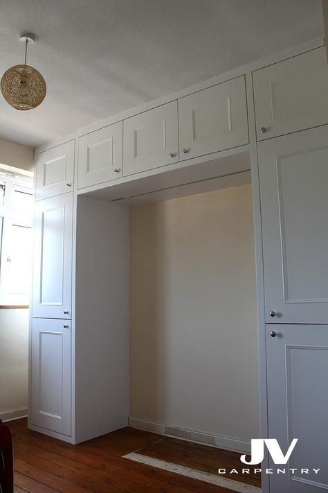 Wardrobe Over Bed, Tv Cupboards, Shaker Wardrobe, Mdf Furniture, Bedroom Built Ins, Fitted Wardrobe, Small Bedroom Storage, Fitted Bedrooms, Bedroom Cupboard Designs