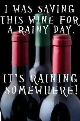 I Was Saving This Wine For A Rainy Day °°° It's Raining SomeWhere! Wine Jokes, Wine Sayings, Wine Meme, Wine Down, Wine Signs, Wine Wednesday, Wine Decor, Coffee Wine, Wine Quotes