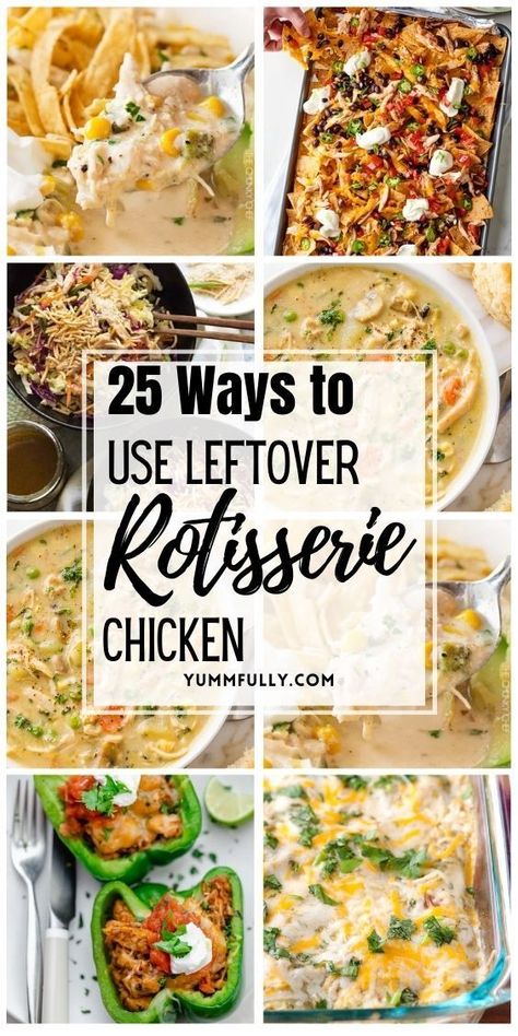 If you want to transform leftover rotisserie chicken into weeknight dinners, these recipes provide a delicious second act for your savory poultry remnants. From hearty salads to savory wraps, soups, and entrees, these recipes ingeniously repurpose rotisserie chicken, offering a convenient and tasty solution to minimize food waste. Rotisserie Chicken Recipes Leftover, Rotisserie Chicken Recipe, Goose Recipes, Recipes Using Rotisserie Chicken, Leftover Rotisserie, Leftover Chicken Recipes, Leftovers Soup, Leftover Rotisserie Chicken, Hearty Salads