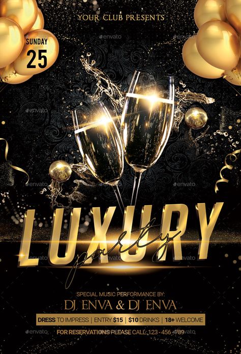 Luxury Poster Design, Luxury Ads, Party Poster Design, Luxury Poster, Jewelry Template, Travel Poster Design, Luxury Background, Graphic Design Business, Event Poster Design