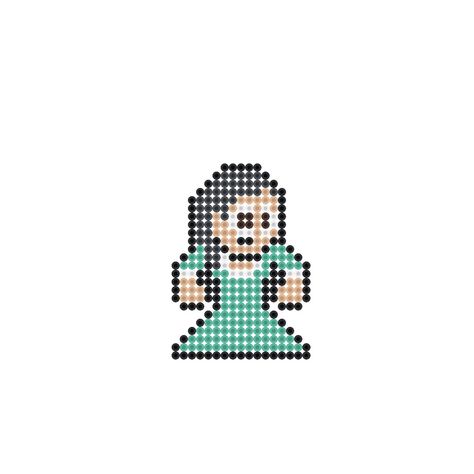 Hamilton Eliza Schuyler Hamilton Perler Bead Pattern Hamilton Pixel Art, Hamilton Perler Beads, Hamilton Eliza, Eliza Schuyler, Easy Perler Beads Ideas, Hamma Beads, Hama Bead, Beads Ideas, Melty Beads