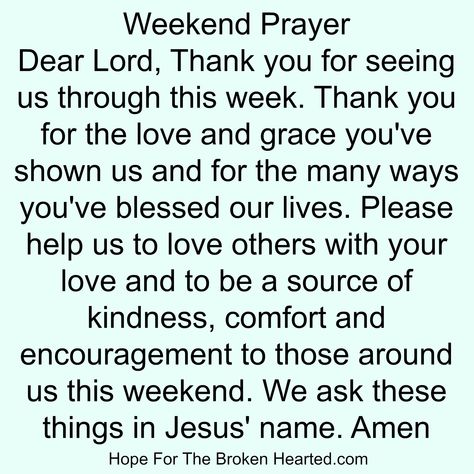 Weekend prayer Weekend Prayer, Simple Reminders Quotes, Prayer For Work, Prayers Of Encouragement, Fast And Pray, Everyday Prayers, Prayer For The Day, Spiritual Prayers, Good Night Prayer