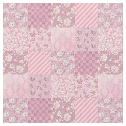 #Pink Floral Patchwork Fabric - #floral #gifts #flower #flowers Pink Quilt Pattern, Casual Pink Patchwork Bag, Pink Floral Patchwork Cotton Top, Pink Rectangular Patchwork Bag, Light Pink Plaid Pattern, Pastel Pink Plaid Pattern, Pink Patchwork, Laptop Background, Floral Patchwork