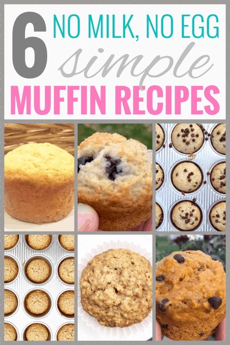 7 Easy Muffin Recipes Eggless & Dairy Free | Milk Allergy Mom Gluten Dairy Egg Soy Nut Free Breakfast Recipes, Muffin Recipe No Eggs, Muffin Recipes No Egg, Eggless Muffin Recipes Egg Free, No Egg No Milk Breakfast, Baby Muffins No Egg, Egg Free Muffin Recipes, No Egg Muffins Recipe, Egg Allergy Breakfast Ideas