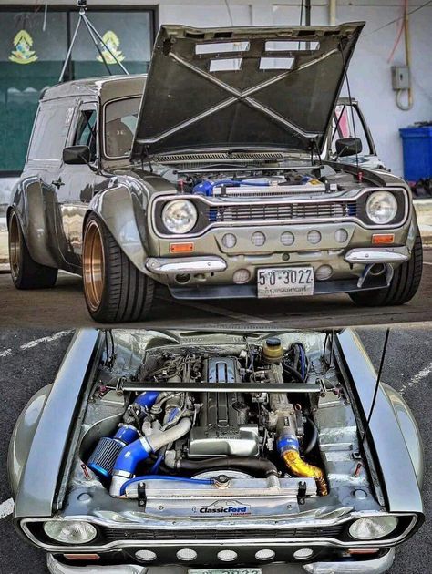 Ford Motorsport, Ford Van, Nissan Cars, Ford Classic Cars, Old Car, Tuner Cars, Custom Vans, Car Ford, Jdm Cars