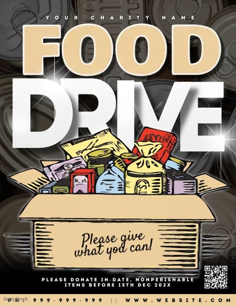 Food Drive Poster, Food Drive Flyer, Charity Names, Canned Food Drive, Fundraiser Food, Drive Poster, Fundraiser Event, Charity Fund, Fundraiser Flyer