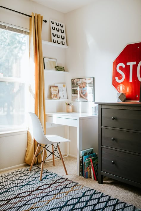 Boy Room With Desk, Boys Room Lamp, Toddler Boy Room With Desk, Boys Room Mirror, Small Boys Room With Desk, Boy Desk In Bedroom, Boys Bedroom Desk Ideas, Boys Bedroom With Desk, Boys Room With Desk