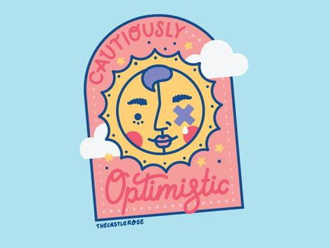 Cautiously Optimistic ⛅️ by Irene Castellano on Dribbble Cautiously Optimistic, Global Community, Creative Professional, Illustrations