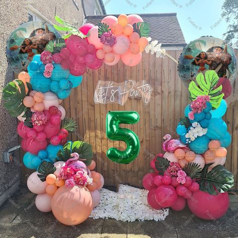 Moana Balloon Garland, Moana Balloon Arch, Moana Princess, Princess Balloons, Moana Theme, Princess Moana, Moana Birthday Party, Moana Party, Moana Birthday