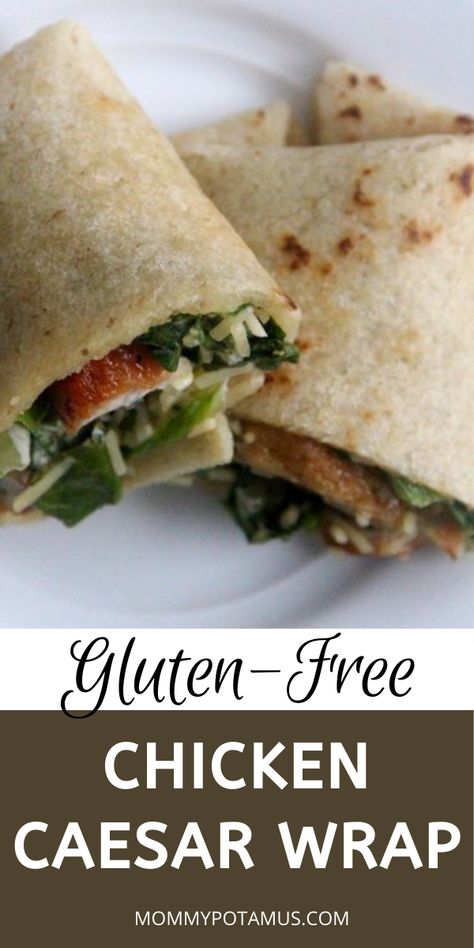 Gluten Free Wraps Recipe, Chicken Caesar Wrap Recipe, Chicken Caesar Salad Wraps, Caesar Wrap, Wraps Recipes Easy, Chicken Caesar Wrap, Delicious Chicken Salad, Gluten Free Wraps, Chicken Salad Recipe Easy