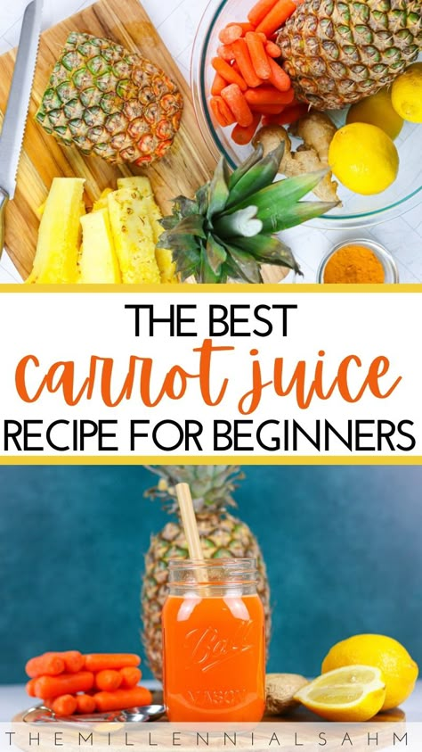 Carrot Juice Benefits Plus Easy Carrot Juice Recipe Carrot Juice Recipe Juicers, Parasite Cleanse Diet, Apple Cider Drinks, Health Juice Recipes, Carrot Juice Benefits, Carrot Juice Recipe, Fresh Juice Recipes, Ginger Shots, Fruit Juice Recipes