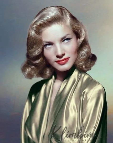 40s Hairstyles, 1940s Hairstyles, Vintage Hollywood Glamour, Lauren Bacall, Hollywood Icons, Actrices Hollywood, Old Hollywood Glamour, Golden Age Of Hollywood, 인물 사진