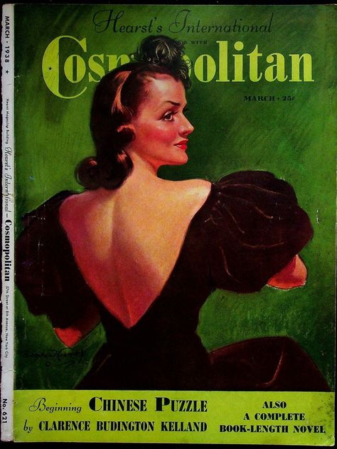 Bradshaw Crandell, Pinup Inspiration, Vintage Cosmopolitan, Old Magazine, 1930's Fashion, Cosmopolitan Magazine, Movie Magazine, Magazine Illustration, Old Magazines