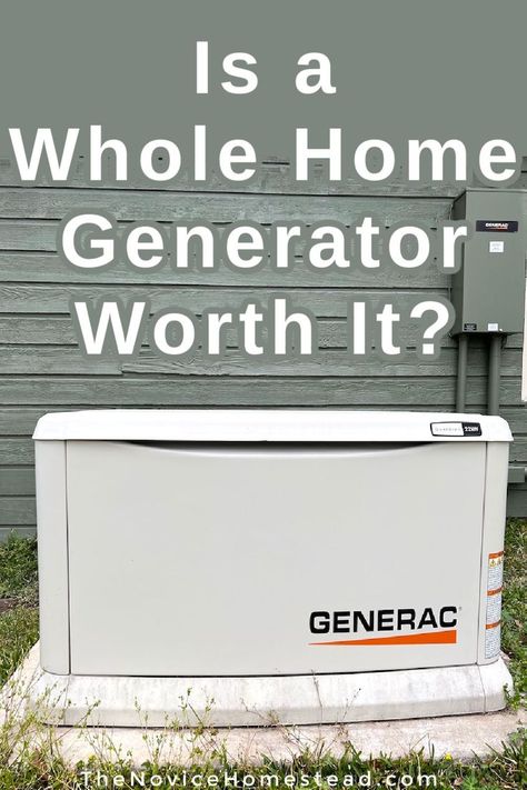 Home Generator, Emergency Generator, Whole House Generators, Generator House, Portable Generator, Survival Prepping, Florida Home, Survival Skills, Pros And Cons