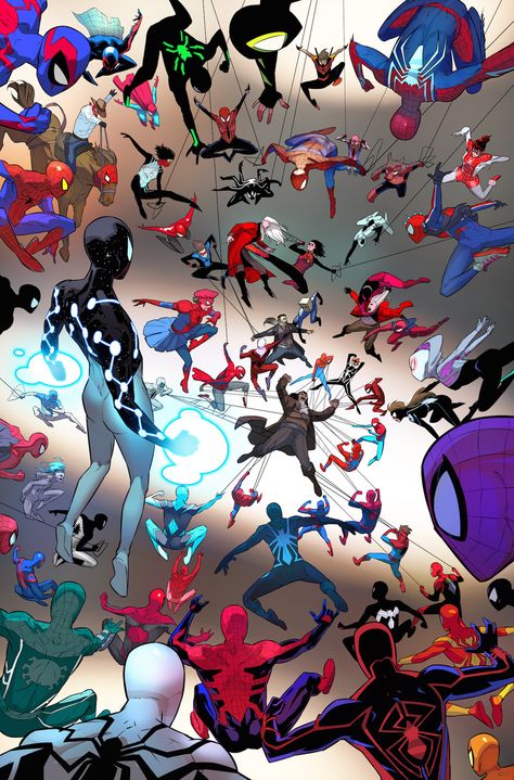 SPIDER-GEDDON #5 Cover by Joey Vazquez on ArtStation Spider Family, All Spiderman, Image Spiderman, Spiderman Spider, Spiderman Artwork, Marvel Artwork, Black Panthers, Spiderman Pictures, Marvel Comics Wallpaper