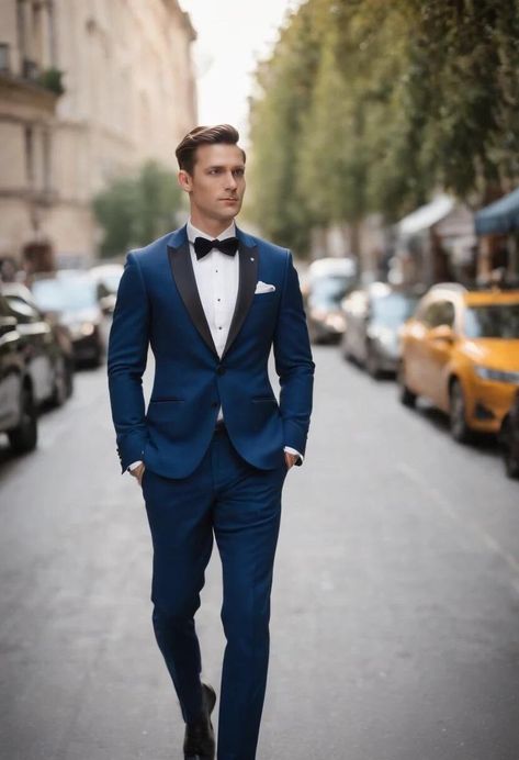 Blue Single-breasted Blazer For Party, Blue Single Button Tuxedo For Semi-formal Occasions, Bespoke Blue Formal Blazer, Blue Coat Pant, Business Blue Single-breasted Tuxedo, Suit Prom, Luxury Blue Single-breasted Blazer, Blue Trousers, Tuxedo Wedding