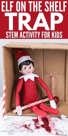 Elf Trap Ideas, Preschool Elves, Elf Trap, Stem Activity For Kids, Christmas Stem Activities, Classroom Elf, Stem Boxes, Kids Stem Activities, Stem Ideas