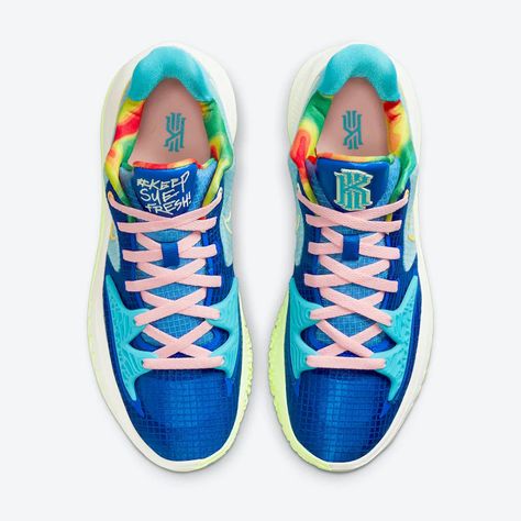 Nike Kyrie Low 4 "Keep Sue Fresh CW3985-401 Release Date | Nice Kicks Nike Kyrie Low 4, Kyrie Low 4, Vb Shoes, Volleyball Camp, Sue Bird, Basketball Gear, Sneaker Release, Camping Bag, Kyrie Irving