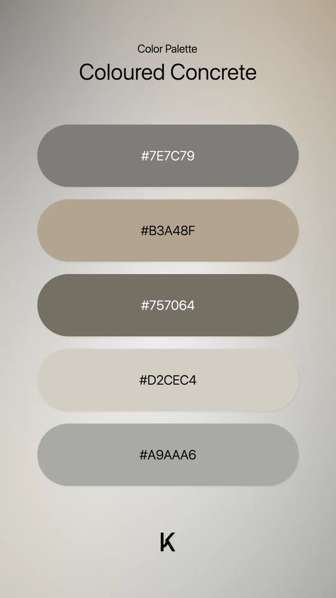 Color · Color Palette · Grey · Neutral · Neutral Color · Palette · White · Yellow · Coloured Concrete · Fall · Color Palette Beige And Grey Color Scheme, Concrete Colour Palette, Grey And Beige Color Palette, Concrete Color Palette, Color Palette Grey, Color Palette White, Coloured Concrete, Color Pantone, Website Color Palette