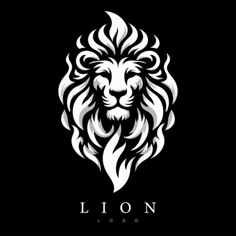 Lion logo | Premium Vector #Freepik #vector Lion Logo Design, Logo Lion, Batman Comic Wallpaper, Wild Animals Painting, Lion Vector, Christian Graphics, Logo Reference, Lion Illustration, Lion Drawing