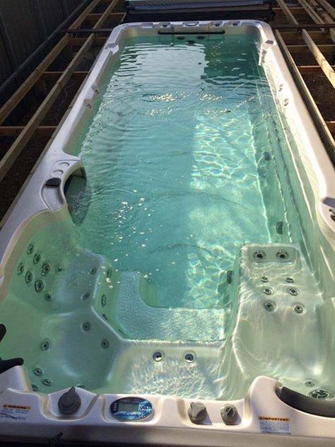 Hot Tub Swim Spa, Outdoor Hot Tub, Spa Jacuzzi, Endless Pool, Piscina Interior, Pool Enclosures, Above Ground Swimming Pools, Tub Pools, Small Pools