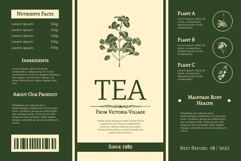 This Labels template is great starting point for your next design project. It is eye-catching and helps you grab attention. Tea Label Design, Label Design Template, Email Header, Vanilla Drinks, Poster Sale, Tea Labels, Fruit Labels, Label Ideas, Strawberry Drinks