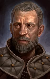 from Pillars of Eternity Pillars Of Eternity Portrait, Pillars Of Eternity, Warhammer Fantasy Roleplay, Pathfinder Character, Fantasy Role Playing, Roleplay Characters, Fantasy Portraits, Human Male, Concept Art Character