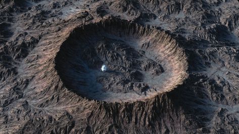 ArtStation - Crater, James Barker Crater Drawing, Russia Landscape, Meteor Impact, Fire Rocks, Impact Crater, Environment Design, Sci Fi Fantasy, Fantasy Landscape, Geology