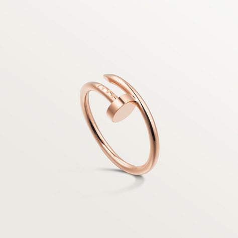 Juste un Clou ring, small model Juste Un Clou Ring, Cartier Juste Un Clou, London Boutique, Promote Book, Rose Earrings, Rose Gold Earrings, White Ring, Jewellery Collection, Simple Nails