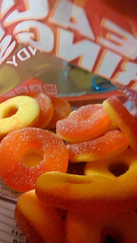 Peach Candy Aesthetic, Peach Rings Candy Aesthetic, Peach Rings Aesthetic, Peach Rings Candy, Lisa Swallows, Peach Gummies, Peach Ring, Lisa Frankenstein, Gummi Candy