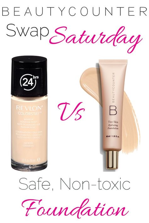 Non Toxic Foundation, Revlon Foundation, Non Toxic Makeup Brands, Revlon Colorstay Foundation, Cakey Makeup, Concealer Pen, Toxic Free, Toxic Skincare, Non Toxic Makeup