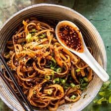 Crispy Sesame Garlic Chili Oil Noodles - Half Baked Harvest Chili Oil Noodles Recipe, Garlic Chili Oil Noodles, Chili Oil Noodles, Garlic Chili Oil, Oil Noodles, Half Baked Harvest Recipes, Rustic Recipes, Sesame Noodles, Spicy Chicken Recipes