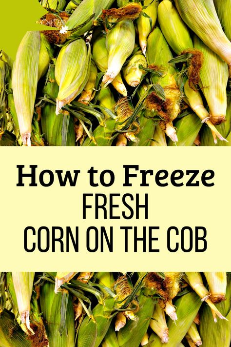 How To Cream Corn Off The Cob, How To Freeze Fresh Sweet Corn, How To Store Fresh Corn On The Cob, How To Preserve Corn On The Cob, Freezing Sweet Corn On The Cob, How To Freeze Corn On The Cob In The Husk, Preserving Corn On The Cob, How To Freeze Corn On The Cob Whole, Freeze Sweet Corn On The Cob