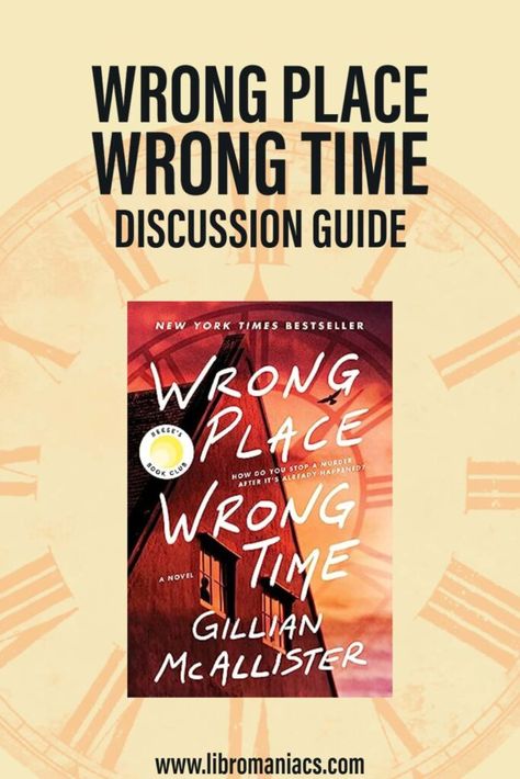 Book Discussion Questions, Book Club Questions For Any Book, Wrong Place Wrong Time Book, Investigation Thriller Books, Wrong Place Wrong Time, Book Club Snacks, The Wrong Bachelor Book, Books About Solving Murders, Book Club Questions